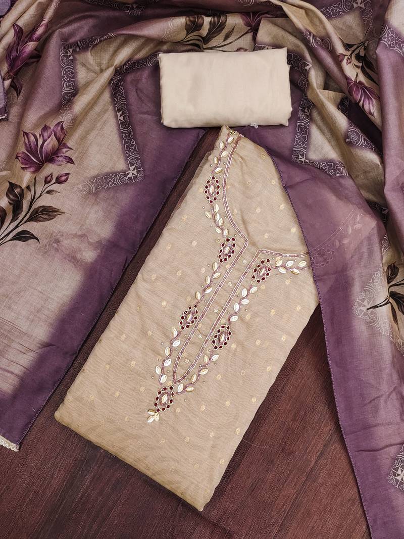 purple modal butti fancy ethnic salwar kameez