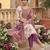 off white ethnic shimmer fabric salwar kameez for girls