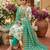 off white ethnic shimmer fabric salwar kameez for girls