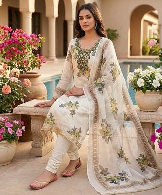 green girlie shimmer fabric salwar kameez 2