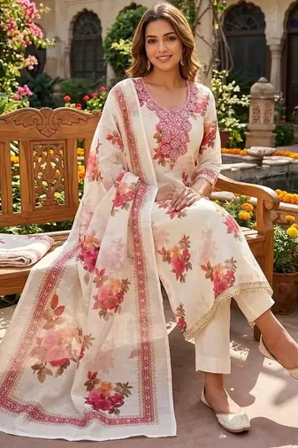 pink girlie shimmer fabric salwar kameez