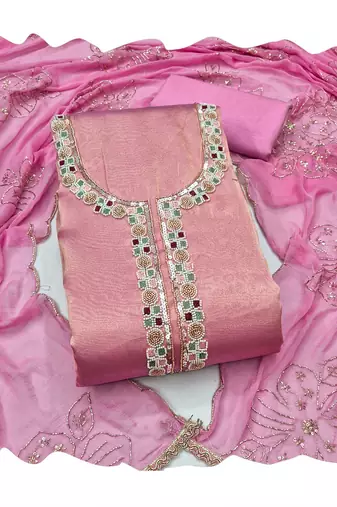 pink salsa beadwork ceremonial suit