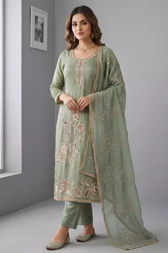 grey salsa beadwork ceremonial suit