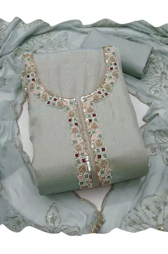 grey salsa beadwork ceremonial suit
