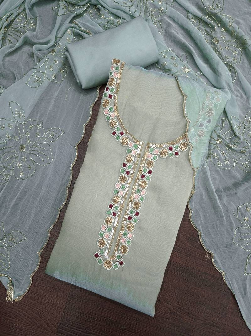 grey salsa beadwork ceremonial suit