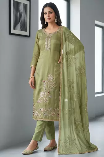 green salsa beadwork ceremonial suit