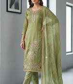 green salsa beadwork ceremonial suit