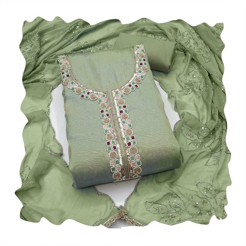 green salsa beadwork ceremonial suit