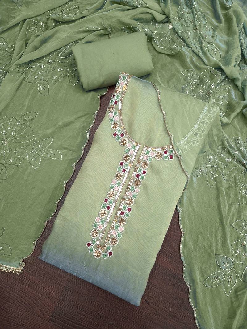 green salsa beadwork ceremonial suit