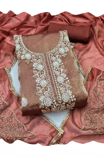 brown salsa beadwork ceremonial suit