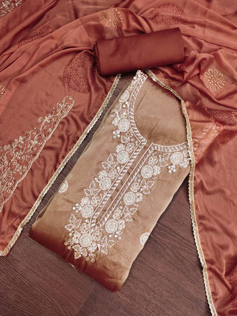 brown salsa beadwork ceremonial suit