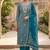 blue salsa beadwork ceremonial suit