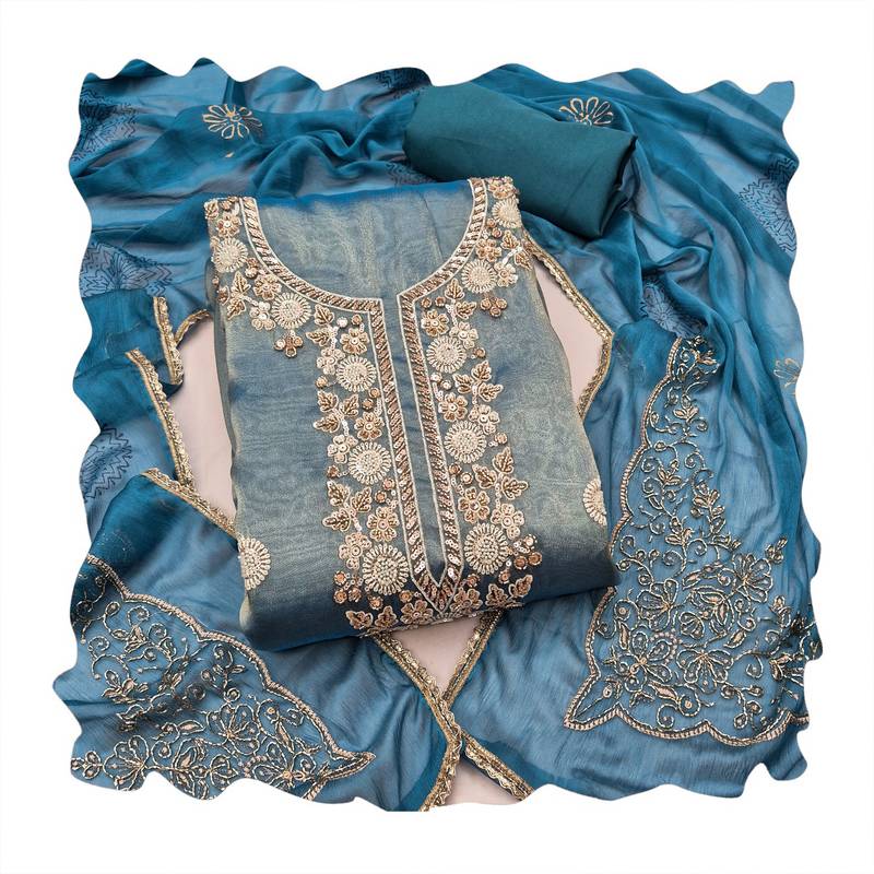 blue salsa beadwork ceremonial suit