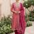 pink salsa beadwork ceremonial suit