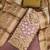 green shimmer linen ethnic partywear salwar kameez