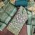 blue shimmer linen ethnic partywear salwar kameez