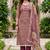 pink shimmer linen ethnic partywear salwar kameez