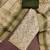 olive shimmer linen ethnic partywear salwar kameez