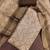 brown shimmer linen ethnic partywear salwar kameez