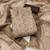 brown shimmer linen ethnic partywear salwar kameez