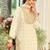 off-white embroidered chinon palazzo suit for girls