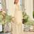 off-white embroidered chinon palazzo suit for girls