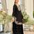 black embroidered chinon palazzo suit for girls