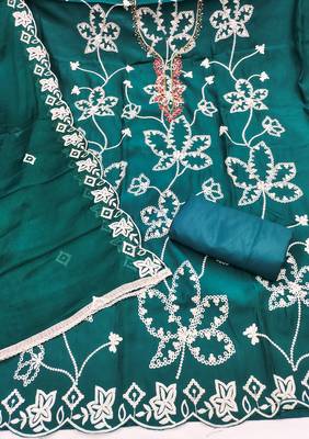 teal embroidered salwar kameez for graceful ethnic looks 3