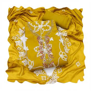 yellow embroidered salwar kameez for graceful ethnic looks 2