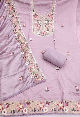 purple embroidered salwar kameez for graceful ethnic looks 3