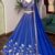 ROYAL-BLUE GEORGETTE EMBROIDERED PREMIUM LEHENGA CHOLI
