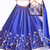 ROYAL-BLUE GEORGETTE EMBROIDERED PREMIUM LEHENGA CHOLI