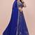 ROYAL-BLUE GEORGETTE EMBROIDERED PREMIUM LEHENGA CHOLI