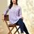 Seva chikan hand embroidered mauve terivoil lucknowi chikan top scl9244