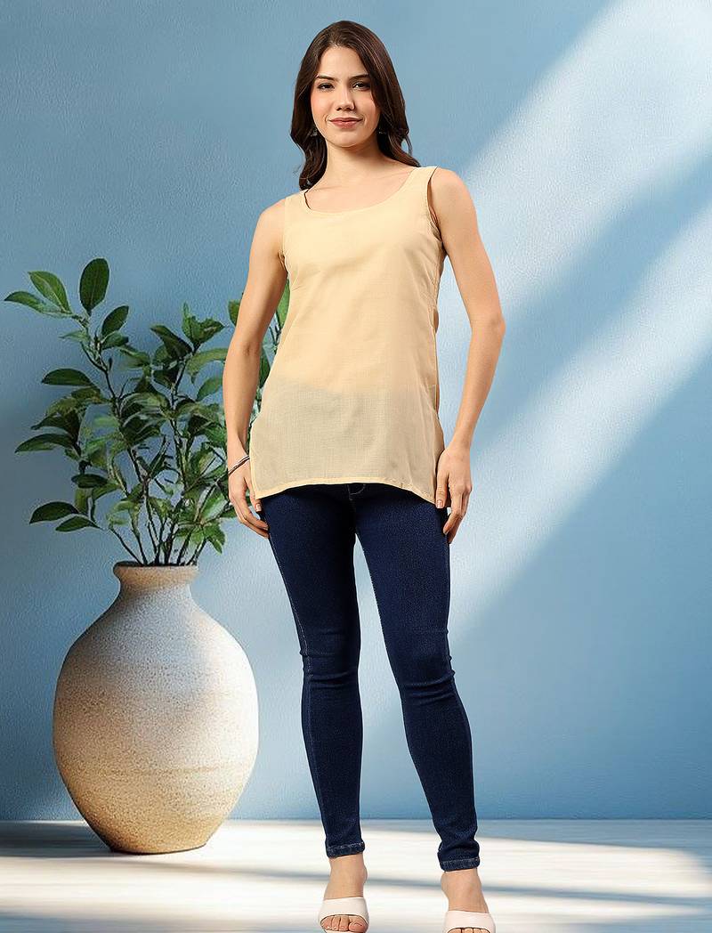 Seva chikan hand embroidered mauve terivoil lucknowi chikan top scl9244