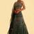 B-GREEN GEORGETTE SUPER EMBRODIERED LEHENGA CHOLI