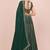 B-GREEN GEORGETTE SUPER EMBRODIERED LEHENGA CHOLI