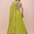 PARROT-GREEN GEORGETTE DESIGNER EMBRORIDRED LEHENGA CHOLI