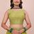 PARROT-GREEN GEORGETTE DESIGNER EMBRORIDRED LEHENGA CHOLI