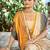 mustard yellow smart and ethnic graceful partywear saree for stylish looks