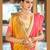 ivory coral pink smart and ethnic graceful partywear saree for stylish looks