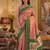 pink silk blend fabric saree with sophisticated woven designer