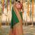 dark green smart woven jari designer ethnic ceremonial silk blend saree