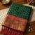 dark green smart woven jari designer ethnic ceremonial silk blend saree