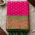 dark pink smart woven jari designer ethnic ceremonial silk blend saree