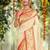 off white smart woven jari designer ethnic ceremonial silk blend saree