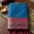 blue smart woven jari designer ethnic ceremonial silk blend saree