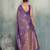 purple woven designer ethnic silk blend saree for traditional looks
