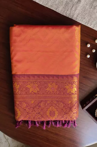 magenta woven designer ethnic silk blend saree for traditional looks