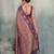 brown woven designer ethnic silk blend saree for traditional looks